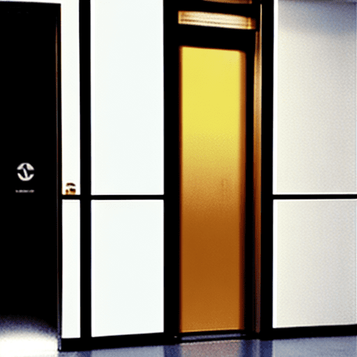 Lift doors from inside the lift