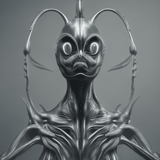 Metamorphosis, alien fashion editorial, avant-garde hyper futuristic surreal fashion, extreme detail, photorealistic, 8k, high render --v 6. 0 --ar 9:16