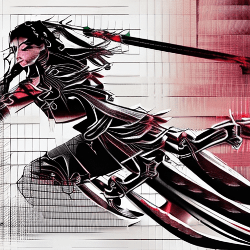 1 woman, weapon, long hair, black hair, white background, solo, looking at viewer, black eyes, tabi, floating hair, full body, (samurai) , red armor, fractal art, abstract background, ink wash painting , masterpiece, ultra realistic, 32k, extremely detailed cg unity 8k wallpaper, best quality