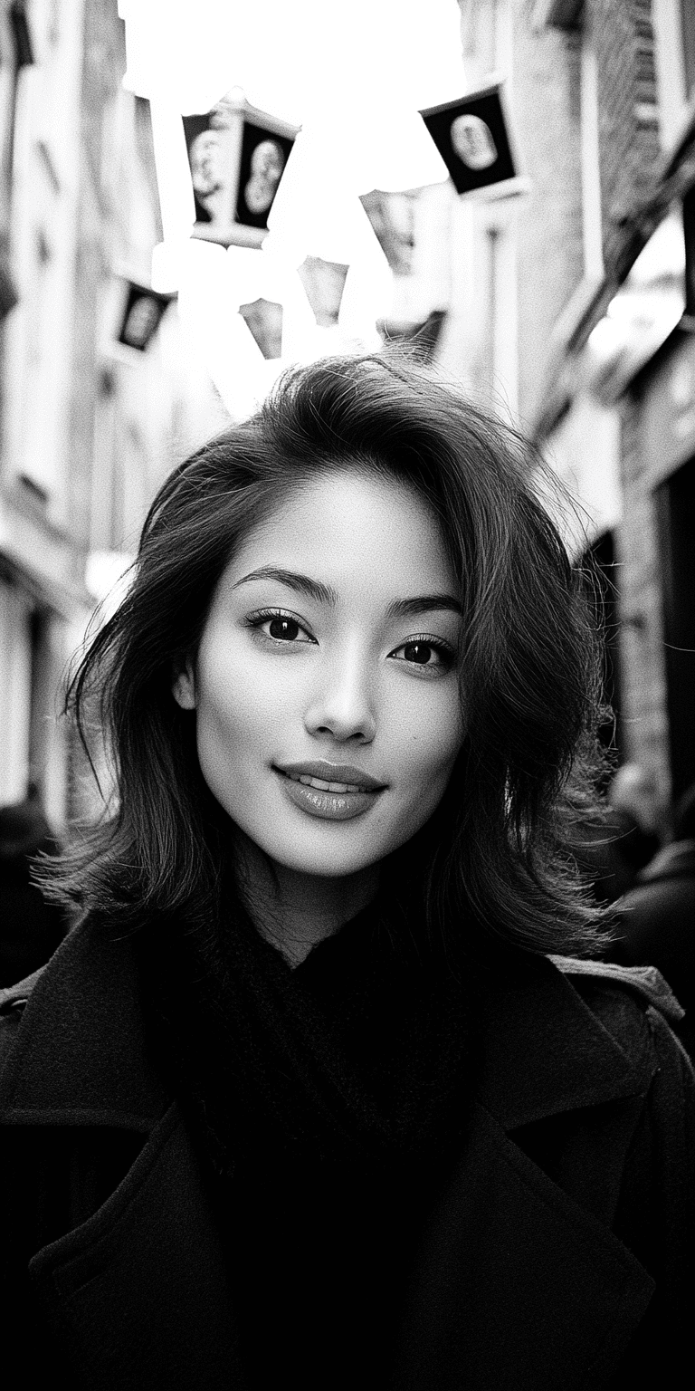 Black and white street photography of an attractive woman on the streets of london, shot by arriflex 35 bl camera canon k35 prime lenses --chaos 75 --ar 1:2 --personalize yruxpc2 --stylize 750 --v 6. 1