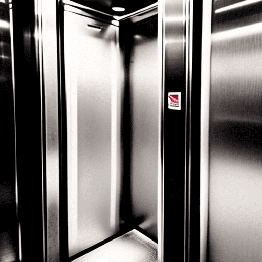 Inside a lift