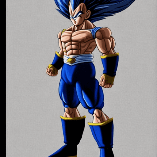 Help me to create a reference vegeta fantasy character, full body