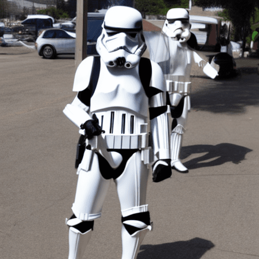 Stormtrooper with large breast