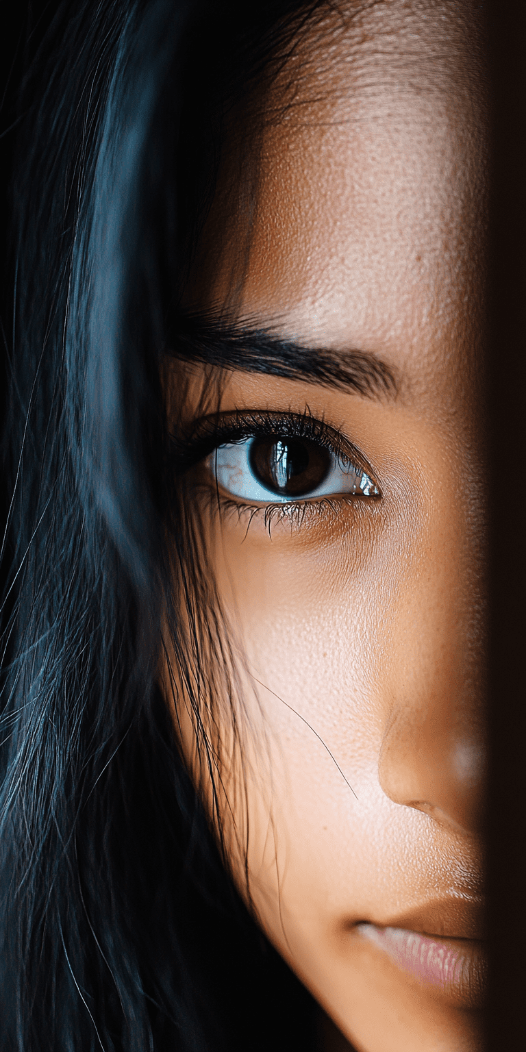 Close-up of a stunning fashion model, ultra-realistic portrait, shot on a sony a7iii, high quality --no freckles --chaos 55 --ar 1:2 --personalize yruxpc2 --stylize 250 --v 6. 1