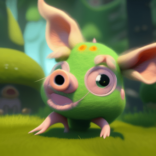 (masterpiece) , (best quality) , (ultra-detailed) , (cute creatures with huge eyes:1. 2) , ( bright green long wool:1. 4) , (orange long ears:1. 3) , (pig nose:1. 2) , inspired by alice in wonderland, magic, fairy tales. Unreal engine, octane render, cuteness render, 3d rendering, adobe photoshop, awe inspiring, beautiful,