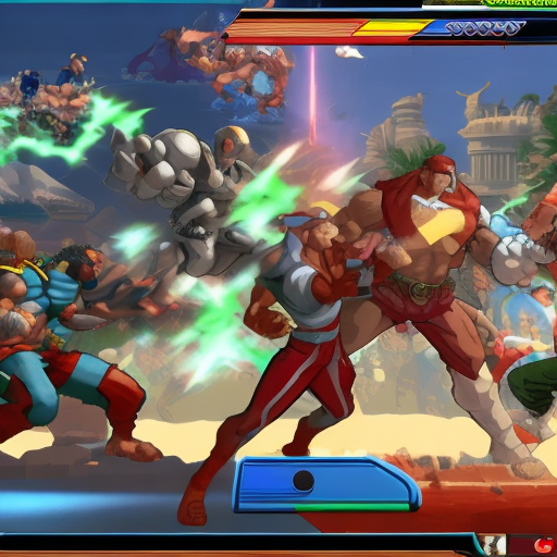 Pc hero from a fighting game