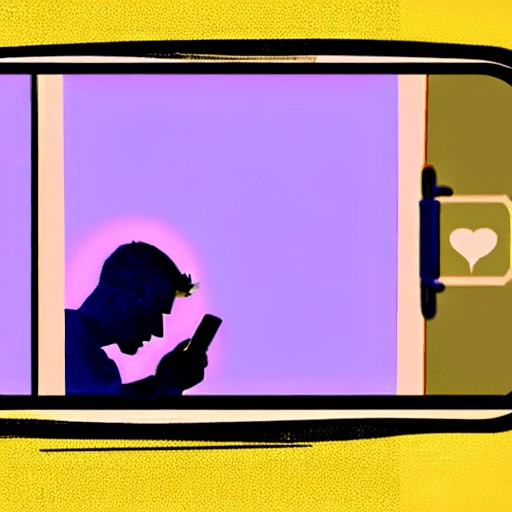"a melancholic scene of a man staring at his phone, gazing wistfully at the social media profile of a woman he fell in love with from afar. The background is a quiet, dimly lit room, with warm but subdued lighting. The man has a look of deep sadness, his expression reflecting the ache of unreachable love. Outside his window, there’s an expansive view of distant indonesian grasslands at sunset, symbolizing the vast distance between them. The scene captures the man’s longing, as he realizes she is now with someone else and that their age difference is another boundary between them. Soft, somber tones fill the image. "