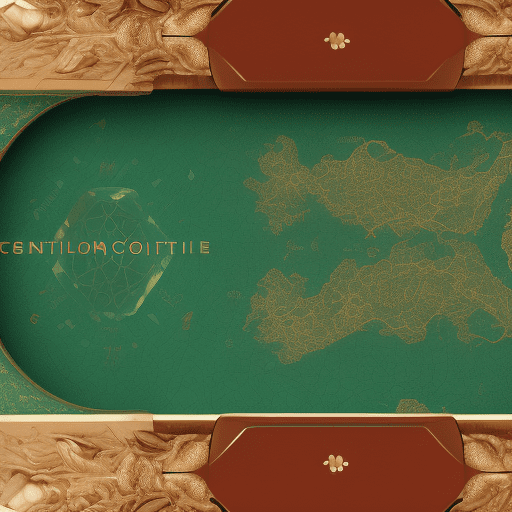 Create a detailed conceptual map highlighting a luxury emerald product experience designed for the chinese market. The centerpiece should show a high-end emerald piece from colombia, inside a sophisticated wooden and leather jewelry box, with eco-friendly materials and intricate gold accents. Around it, include labels for core benefits like 'exclusivity, ' 'luxury, ' 'sustainability, ' and 'customization. ' show arrows leading to smaller components representing features like 'ethical sourcing, ' 'blockchain certification, ' and 'lifetime warranty. ' for the intangible service aspect, display elements of a premium e-commerce experience, such as 'personalized consultation, ' 'virtual try-on technology, ' 'bespoke design options, ' and 'interactive blockchain verification. ' use elegant and minimalistic design elements, in colors of deep emerald green, gold, and black to represent luxury and exclusivity.