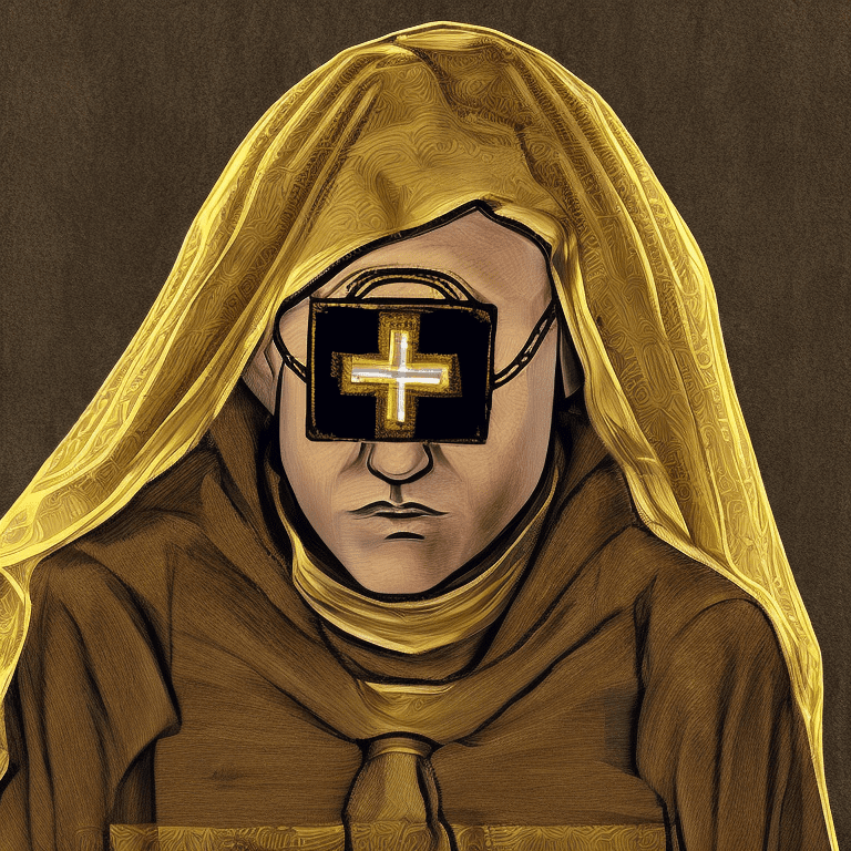 Masterpiece, best quality, super detailed face and eyes and clothes, single man, (papal mantum) , symbol shaped golden eyes, shiny golden holy cross on background, (art nouveau:1. 1) , side lighting, alphonse muchales,
