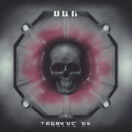 Techno dark cover album design, something which is making thinking to soak up
