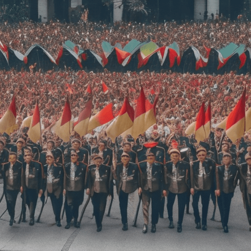 An instagram post, picture with 16:9 scale, celebration for indonesian national heroes day