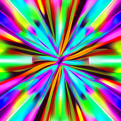 White background abstract & psy techno colorful