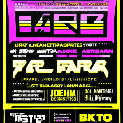 Early techno rave music flyer