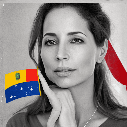 I need an image for an online store's main page. It must contain several pictures in a collage, including the venezuelan flag, the phrase "la lucha es hasta el final" in bold letters, messages regarding the need for democracy and freedom for venezuela, and the silhouette of maria corina machado's face. The store is devoted to selling t-shirts.