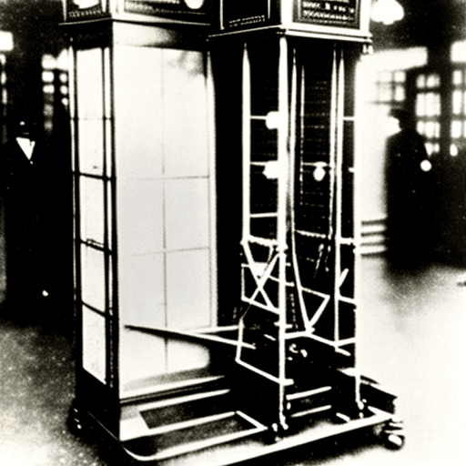 Display for a 1900's lift