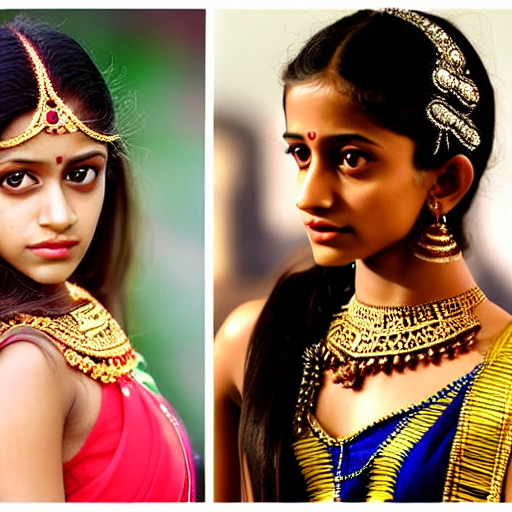 Cinematic, fasion, hdr, full body of beautiful, gorgeous, 24yo south indian girl who looks similar to jenna ortega, natalia dyer, and halle bailey, as ancient indian dancer, wearing ornate culturally accurate jewelry, straight black hair, looking at camera, detail body, detail skin, detail face, detail eyes. High dynamic range, vivid, rich details, clear shadows and highlights, intense, enhanced contrast, highly detailed, 8k