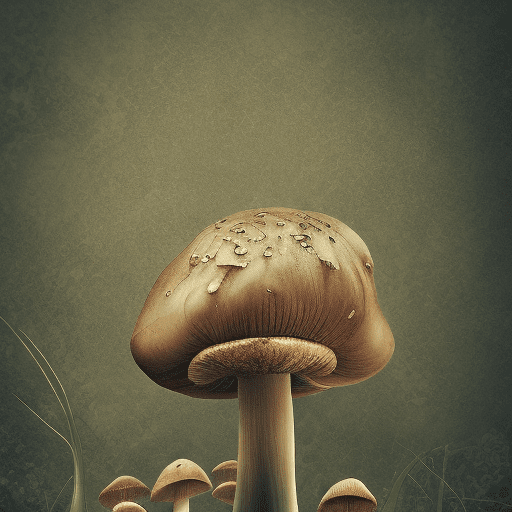 A ppsychedelic picture of a mushroom, , cecily mary barker, clean and natural background: