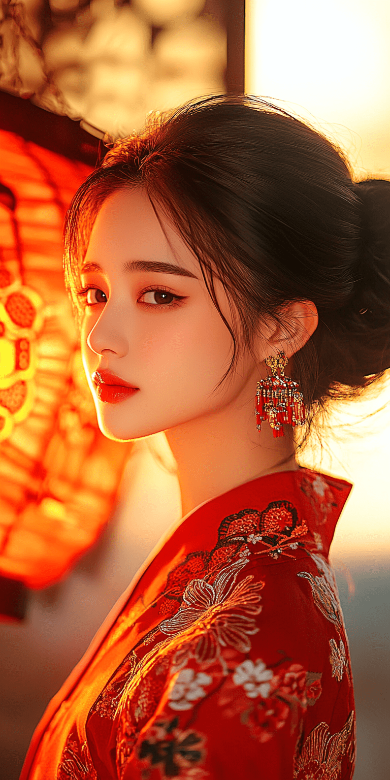 Japanese geisha, hyperrealistic, in the style of joel robison, light white and dark crimson, samyang af 14mm f/2. 8 rf, classical figurative realism, 500–1000 ce --chaos 75 --ar 1:2 --personalize yruxpc2 --stylize 750 --v 6. 1