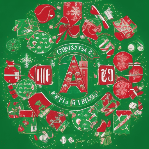 A christmas-themed logo for a product called "jingle bait". It's an advent calendar with fishing baits inside. There should be a few random digits inside the logo, ranging from 1 up to 24. The words "jingle bait" should be in the middle of the logo with big letters and a christmas-themed font.