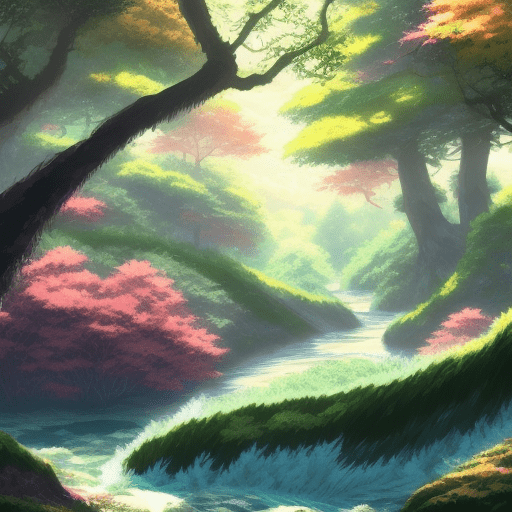 Viral anime nature wallpaper in 4k quality, in the style of digital illustration inspired by hayao miyazaki, featuring a serene of natural disaster in forest, flood landslide, no human characters, the atmosphere is tranquil and enchanting , showing the disharmony of nature, crash trees, intricate detail, and no defects, --v 5 --stylize 1000