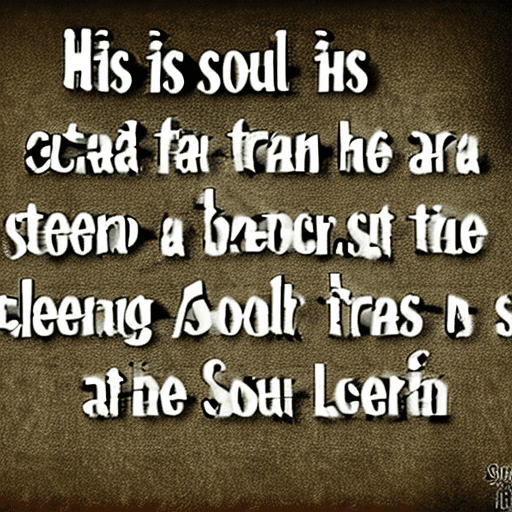 His soul is detached from his body and this soul can be seen floating in the air above his sleeping body. The soul is translucent.