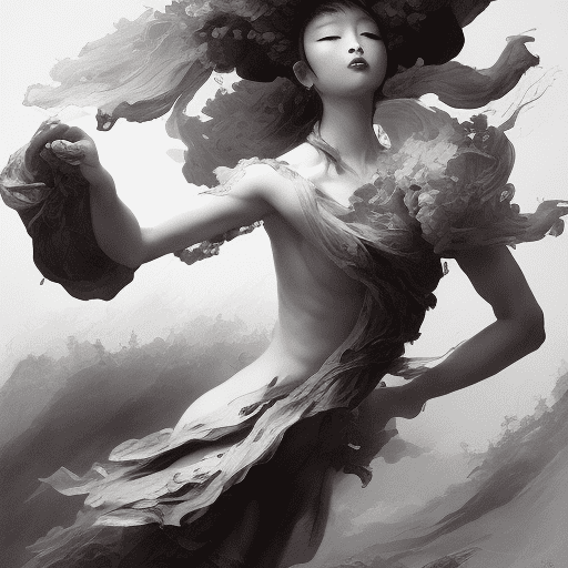 China black brush painting, in the style of kazuki takamatsu, loose compositions, théodore géricault, letras y figuras, gestural compositions, tightly cropped compositions --ar 71:130 --stylize 750 --v 6