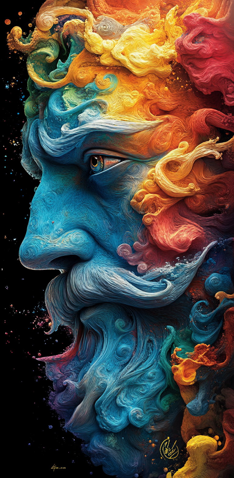Photo illustration from a world in the clouds, in the style of tanya shatseva, the stars art group (xing xing) , meghan howland, dark indigo and light cyan, mind-bending sculptures, realistic hyper-detail, fluid simplicity --ar 63:128 --personalize yruxpc2 --stylize 750 --v 6. 1