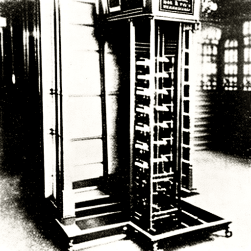Floor display for a 1900's lift