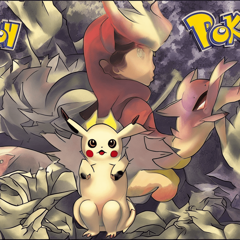 Pokemon wallpaper, mewto, hd background, in the style of chiaroscuro technique, suehiro maruo, energy-filled illustrations, cartoon realism, overexposure effect, magali villeneuve, luminous shadowing --ar 31:64 --stylize 750 --v 6. 1