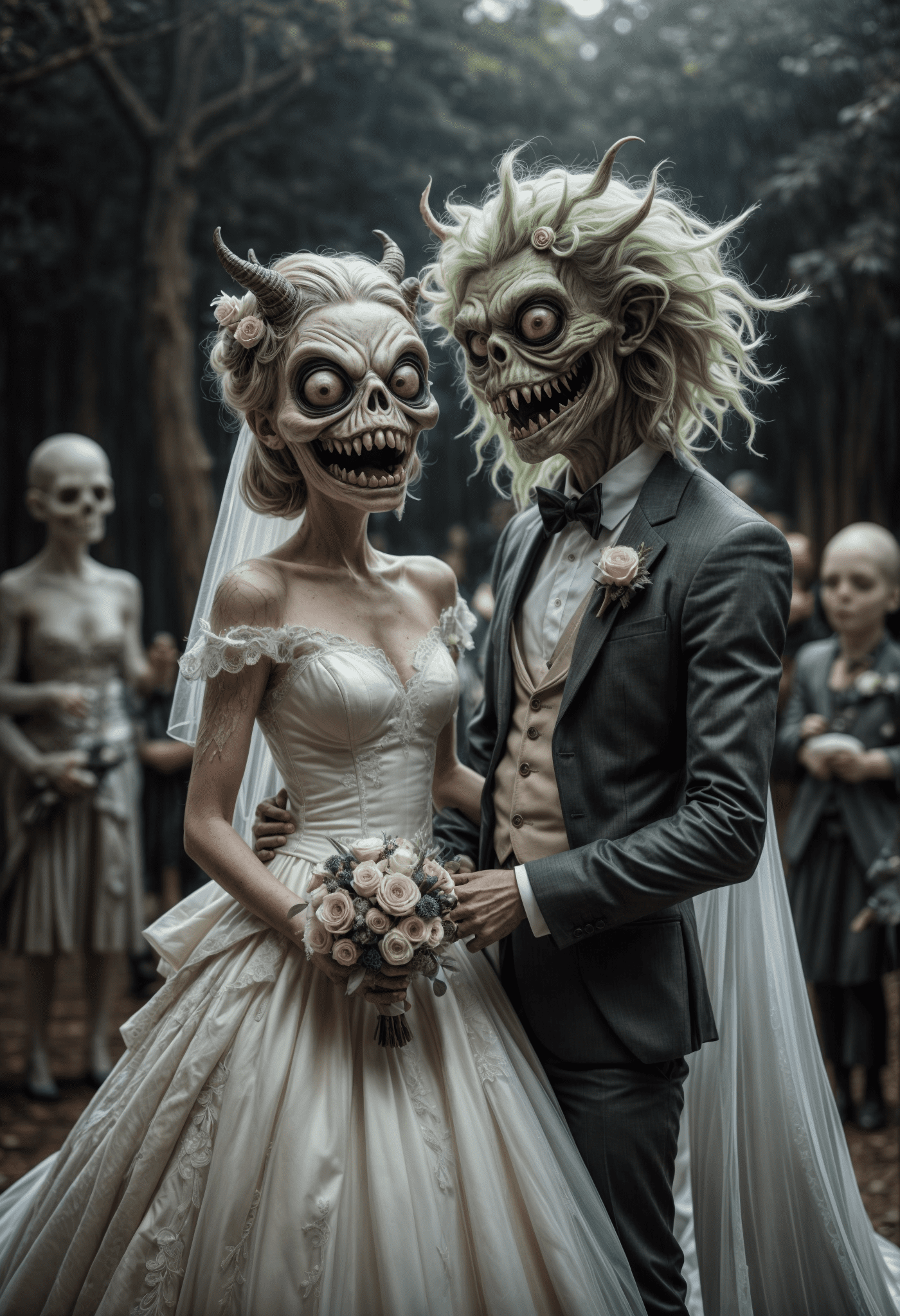Monsters are wedding, only monsters, creepy