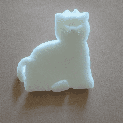Cat made out of dishwashing soap