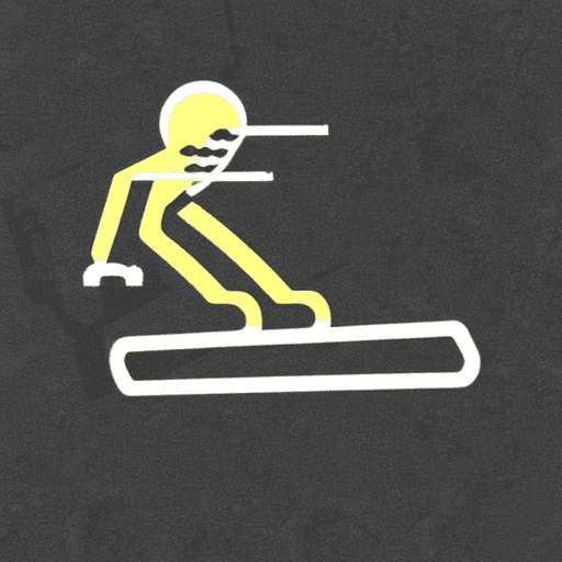 A minimalistic vector-style icon representing a snowboarder performing a frontside rodeo with a tail grab. The design captures the dynamic movement and creativity of the trick, inspired by an urban street setting. The snowboarder is positioned mid-air with a confident posture, and simplified lines and shapes are used for a clean, modern look. Colors are limited to a palette of yellow, black, and white to keep the design bold yet simple. The background subtly includes elements suggesting a cityscape or street-style vibe, but remains minimal to focus attention on the snowboarder. Ideal for an editorial setting, with a professional and stylish feel.