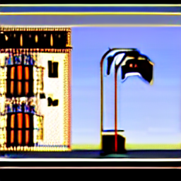 Taylor swift's likeness as a tall building
