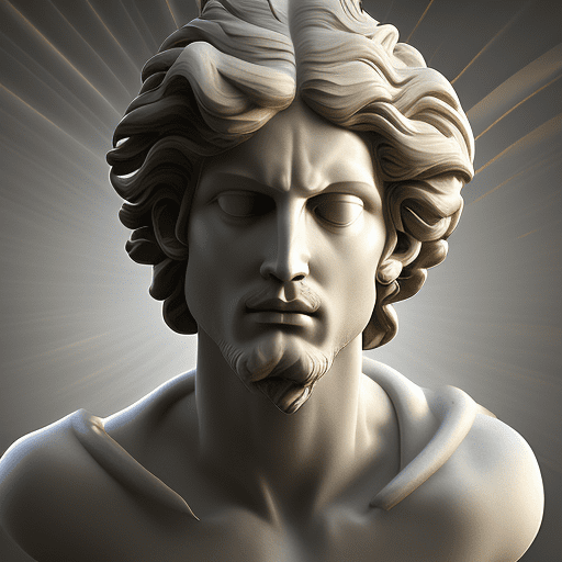 Perfect sun god sculpture, sunrays as hair, 25 years old man, in style of michelangelo, sculpted from sunlights, intricate, delicate, highly detailed, beautiful, angry, classical style, renaissance art, zbrush, cinematic lighting, high resolution, 32k resolution
