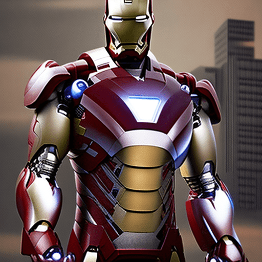 Ironman as a businessman, realistic, dramatic light