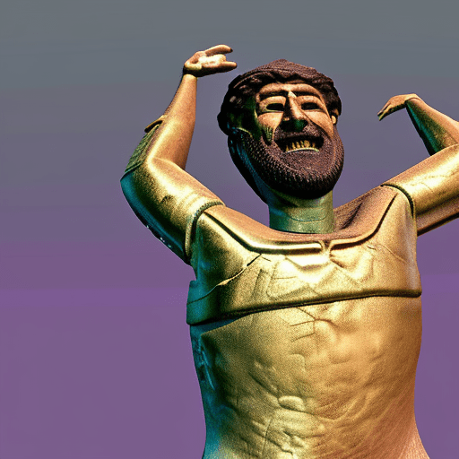Ancient greek odysseus as dayz survivor, close up, no background, laughing