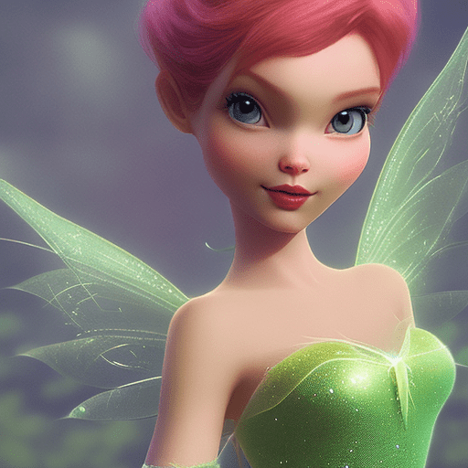 Create fairy looks like tinker bell