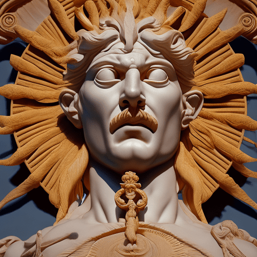 Perfect sun god sculpture, in style of michelangelo, sculpted from sunlights, intricate, delicate, highly detailed, beautiful, angry, classical style, renaissance art, zbrush, cinematic lighting, high resolution, 32k resolution