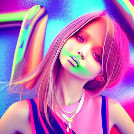 Realistic 3d cartoon style rendering, girl, summer trend fashion clothing, candycolor clothes, new pop portrait, fashion illustration, vibrant colors, neon realism, -mart, glossy and delicate, clean background, 3d rendering, oc rendering，8k --v 6. 0 -