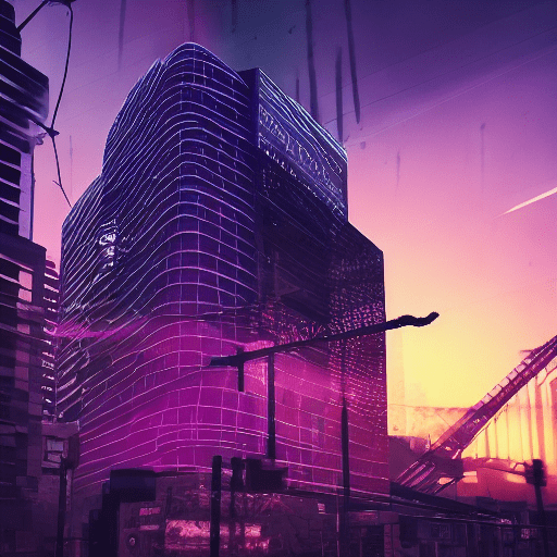 Hyper realistic ambient, city , sunset, synthwave, lofi color drop , realistic art , purple, black, 8k, photo realistic, post processing, intense, vivid colors, 35mm lens, hdr, uhd, realism