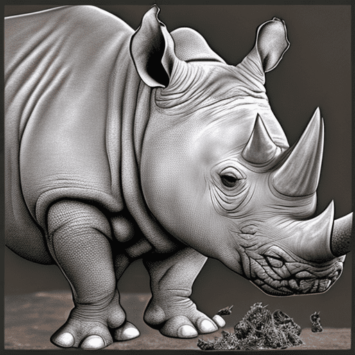 Rhino smoking weed