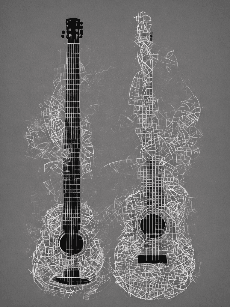 Una pua de guitarra cuyo de diseñosea la imagen de la creacion de una idea, un momento eureca. Estilo minimalista debe tener la marca picjs g7o
