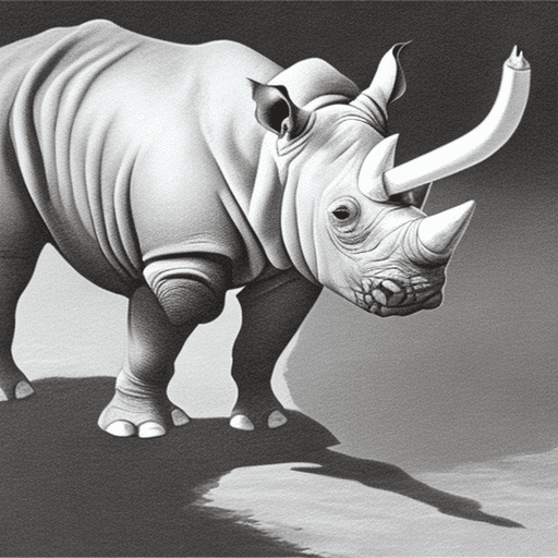 Rhino boozing and smoking