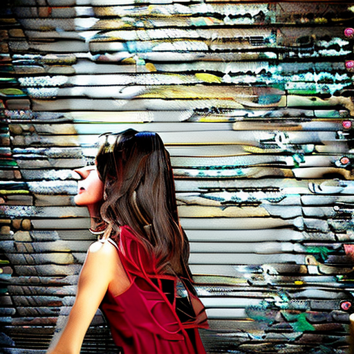 Stunning fashion model, ultra-realisti shot, voluptious, brunette, high quality