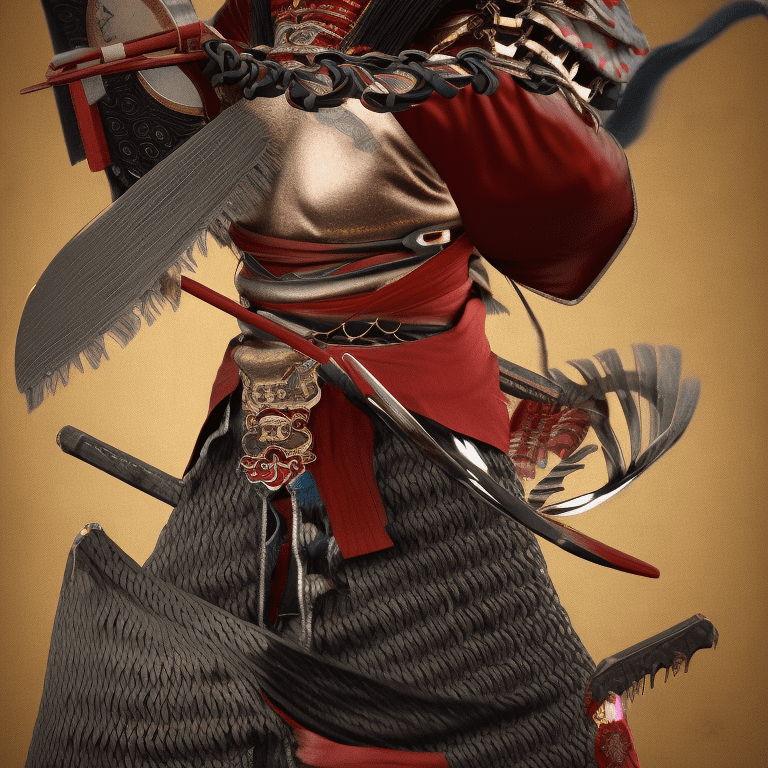 (masterpiece, best quality, tengu samurai, close-up, traditional japanese, katana, detailed armor, fierce expression) , dramatic lighting, detailed mask, piercing eyes, detailed helmet, textured fabric, highly detailed, realistic, cinematic composition, trending on artstation, 4k, portrait, japanese folklore, legendary warrior, ukiyo-e style